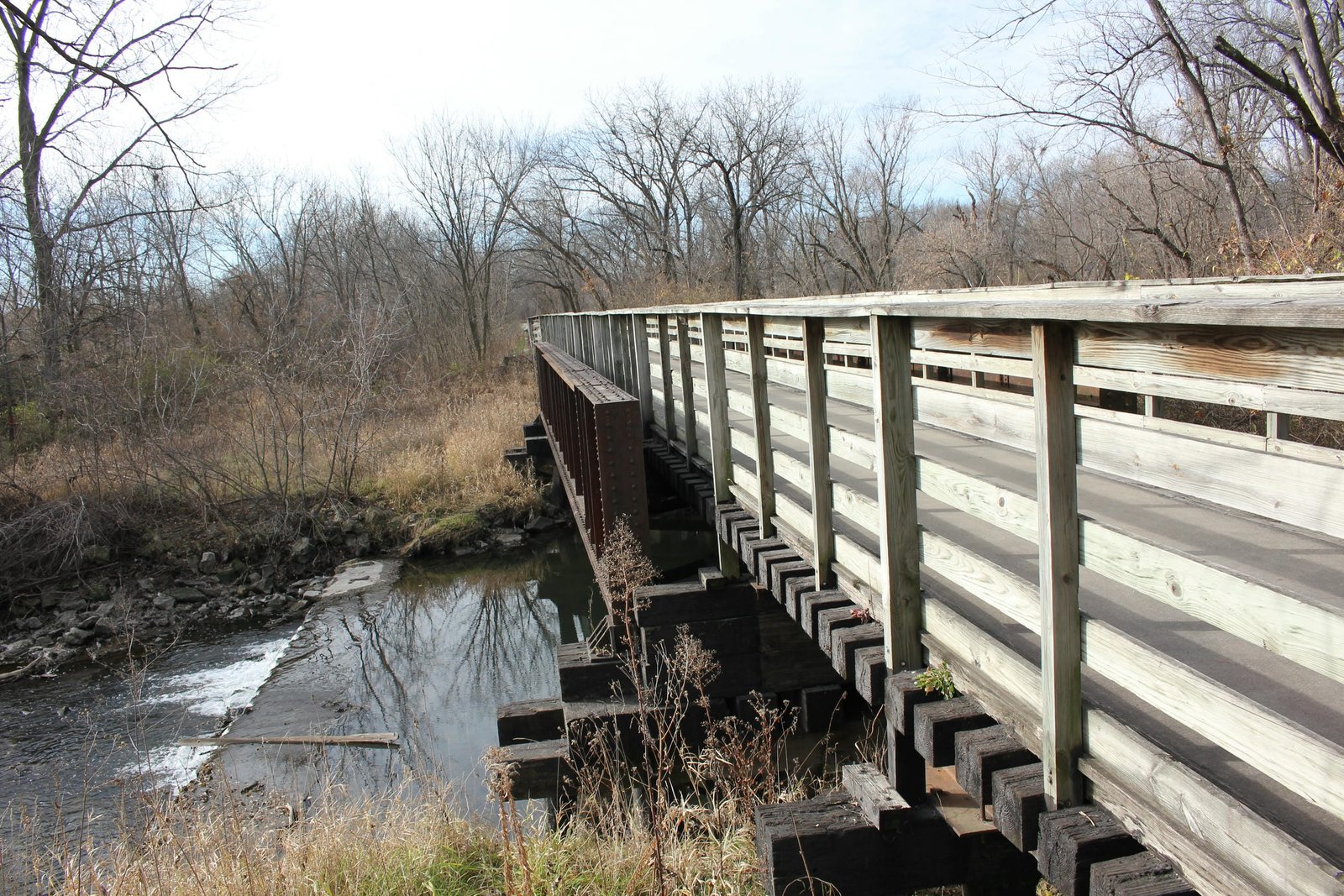 Looking west